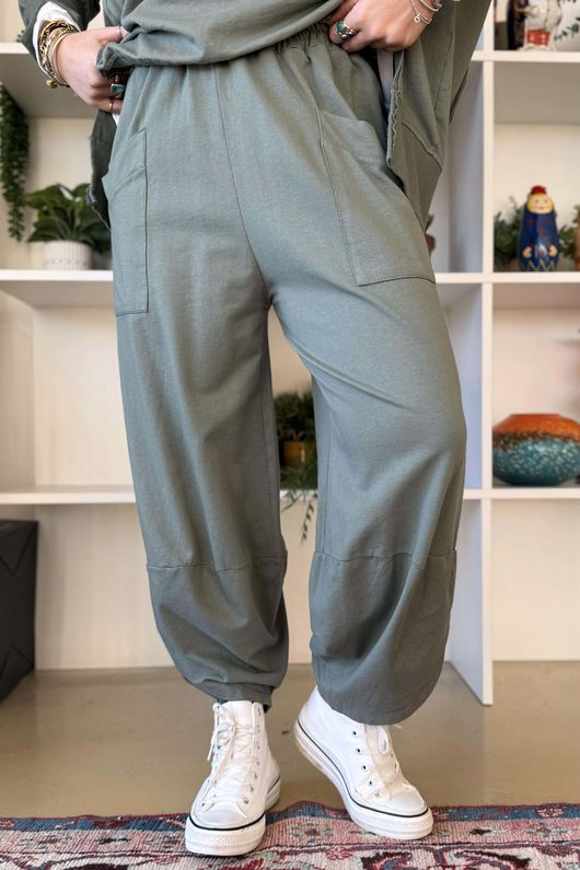 Lagen Shelby Sweatshirt Barrel Pant Classic Khaki /6